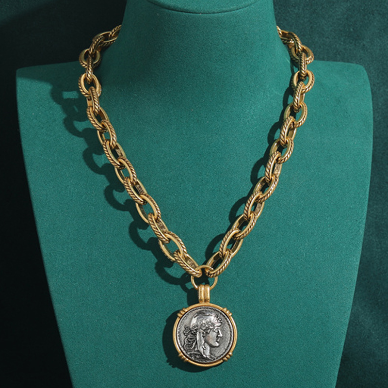 3D Printing Online - Vintage Chokers Necklace Ancient Avatar Carving