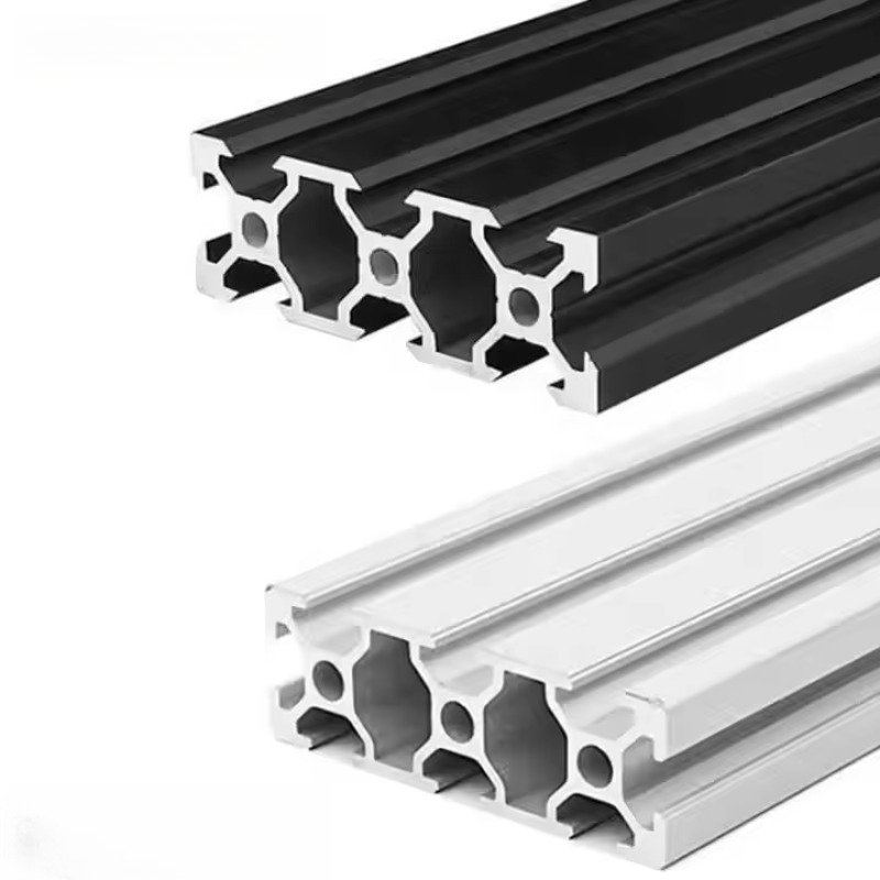 V Slot Aluminum Extrusion - High Quality 600mm Length Silver/Black 2060