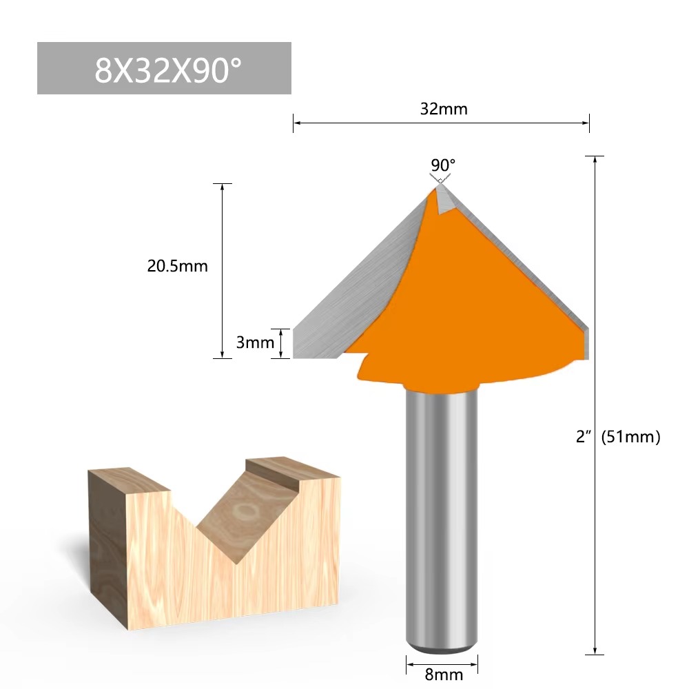 1PC 8MM Shank Milling Cutter W - 3D Printing Online recension och pris