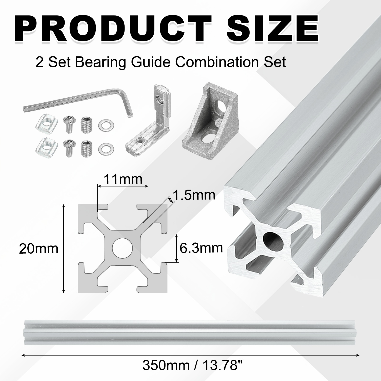 2Sets 100-400mm V Slot 2020 Al - V Slot Aluminum Extrusion recension och pris