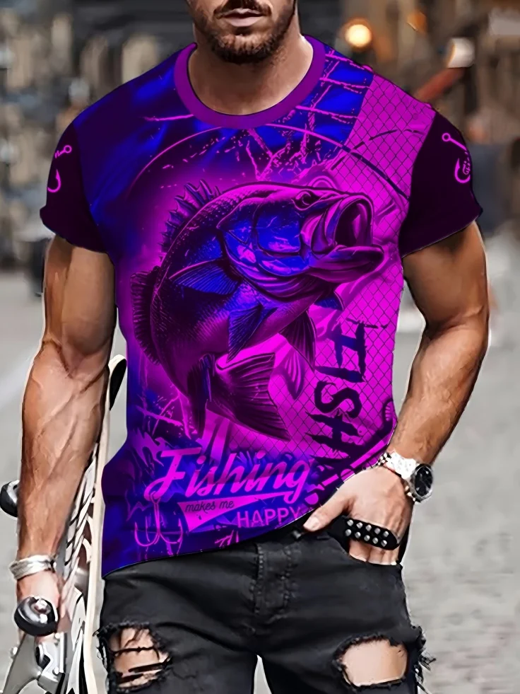 Fashion Men's 3D Fish Graphic  - 3D Printing Maket recension och pris