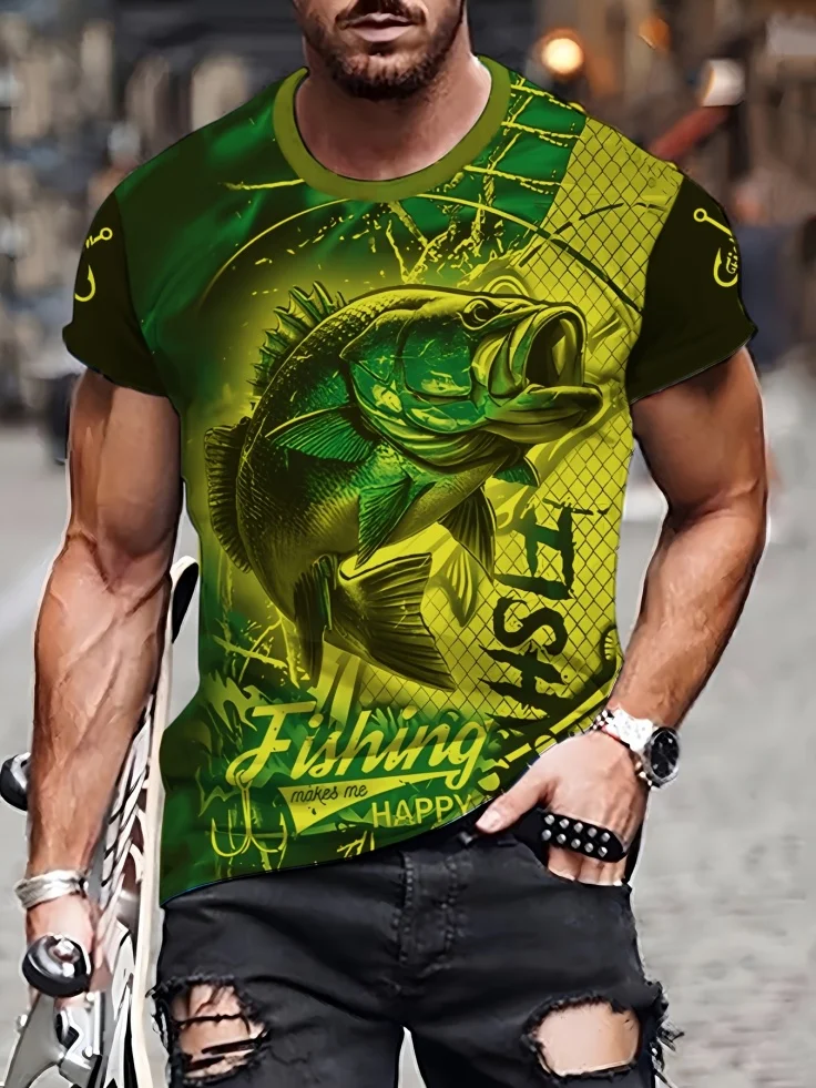 Fashion Men's 3D Fish Graphic  - 3D Printing Maket recension och pris