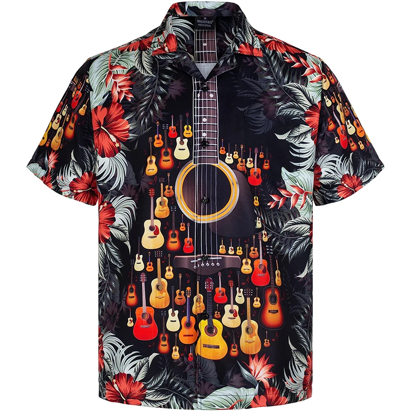Men's Summer 3D Guitar Music P - 3D Printing Guitar recension och pris