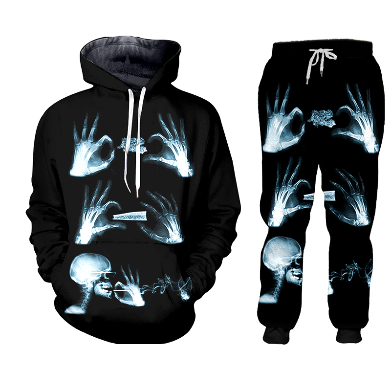 Hoodie pant Hip Hop Women/men  - 3D Printing X Ray recension och pris