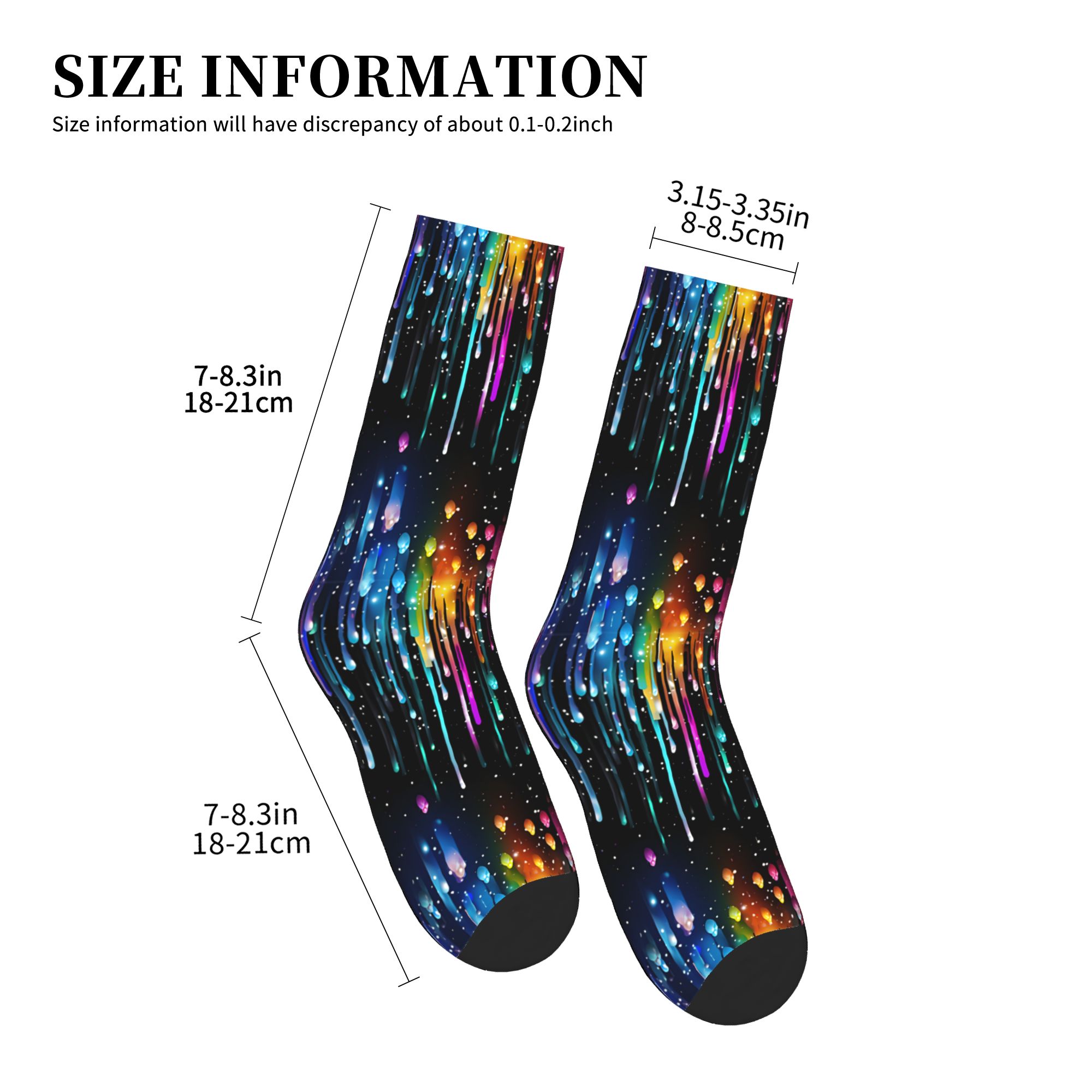 Cute Men's Dripping Rainbow Li - 3D Printing Liquid recension och pris