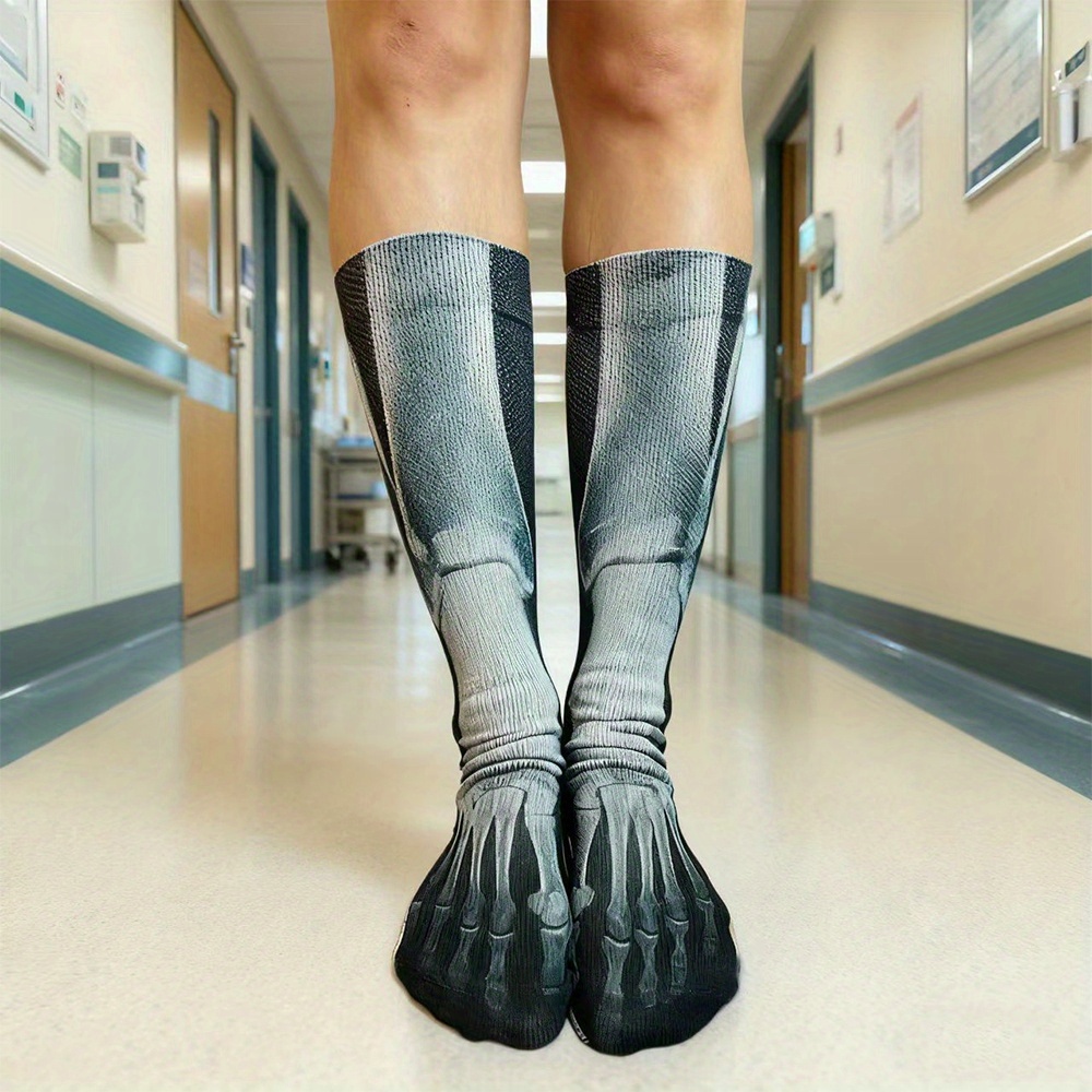 3D Skeleton X-Ray Crew Socks M - 3D Printing X Ray recension och pris