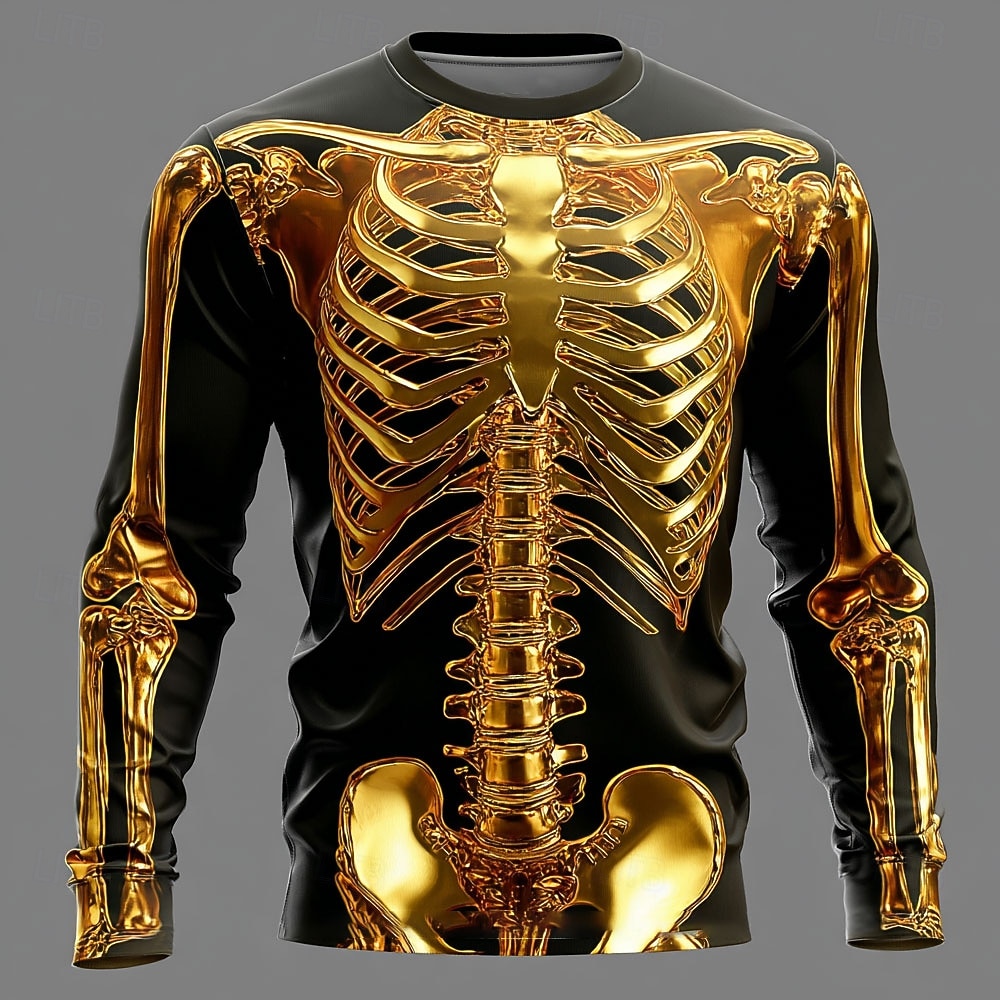 Men 3D X-Ray Skeleton Print Lo - 3D Printing X Ray recension och pris