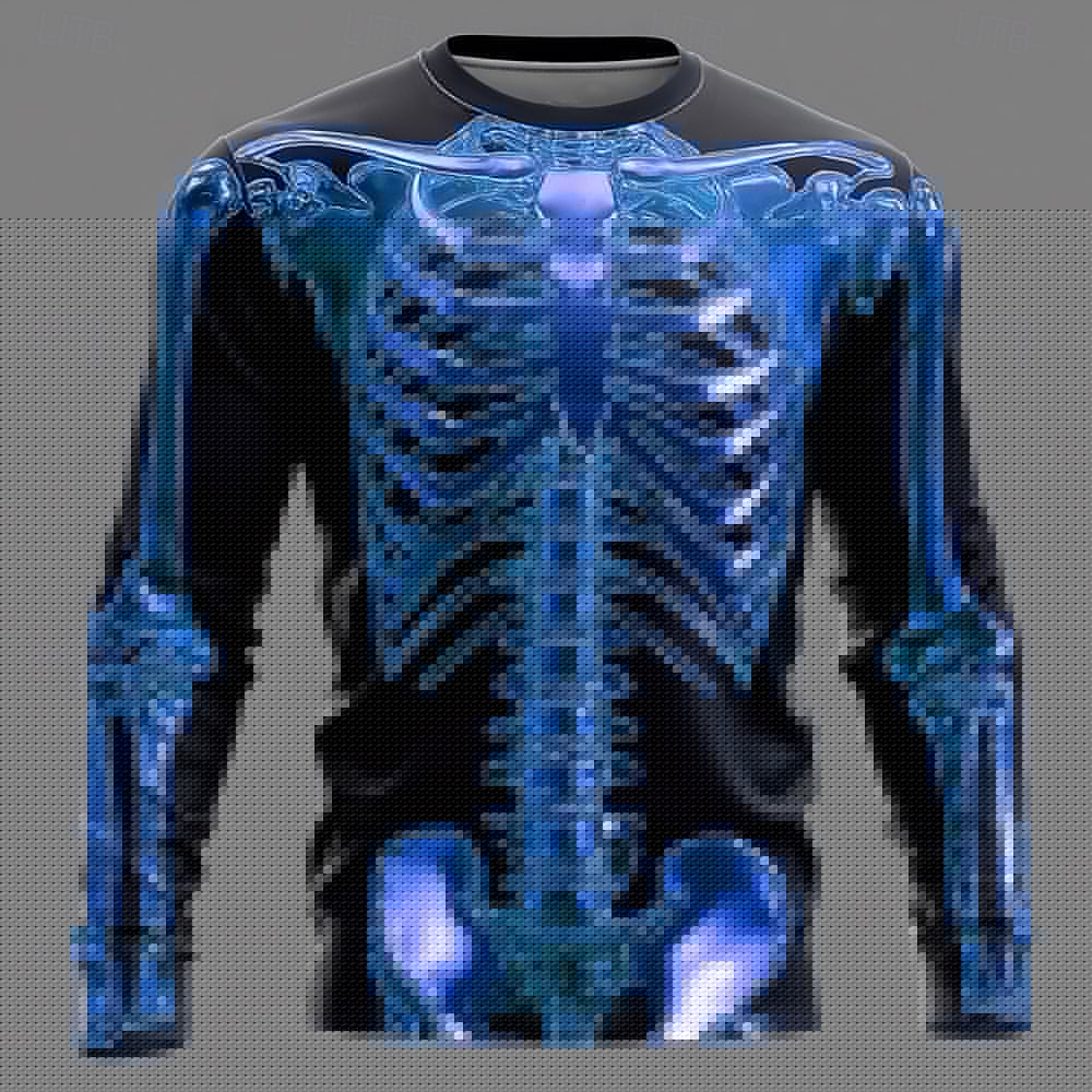 Men 3D X-Ray Skeleton Print Lo - 3D Printing X Ray recension och pris
