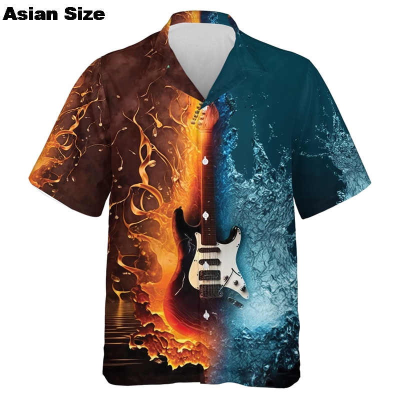 Shirts For Men Music Guitar Pr - 3D Printing Guitar recension och pris