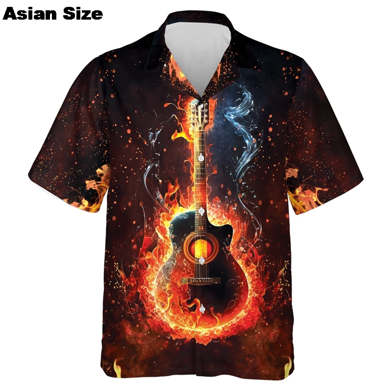 Shirts For Men Music Guitar Pr - 3D Printing Guitar recension och pris