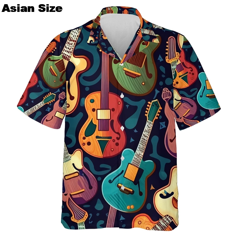 Shirts For Men Music Guitar Pr - 3D Printing Guitar recension och pris
