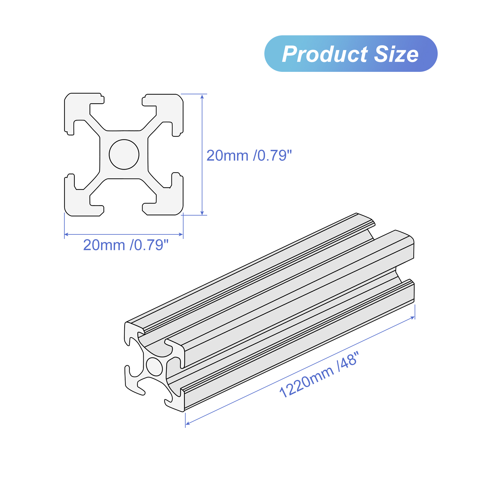 10Pcs V Slot 2020 Aluminum Ext - V Slot Aluminum Extrusion recension och pris