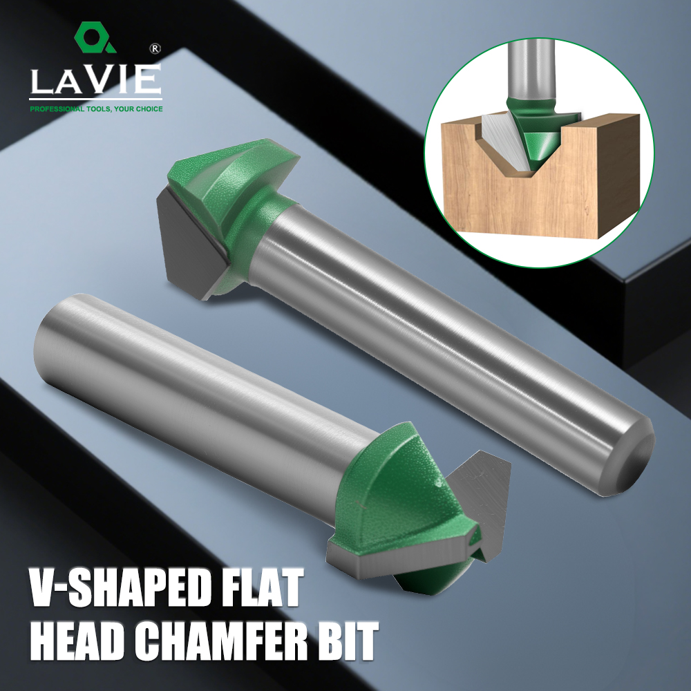 LAVIE 1pc Flat V-Bit for Wood  - 3D Printing Online recension och pris