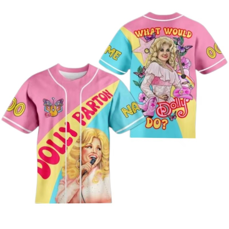 Dolly Parton Baseball Shirt wi - 3D Printing Maket recension och pris