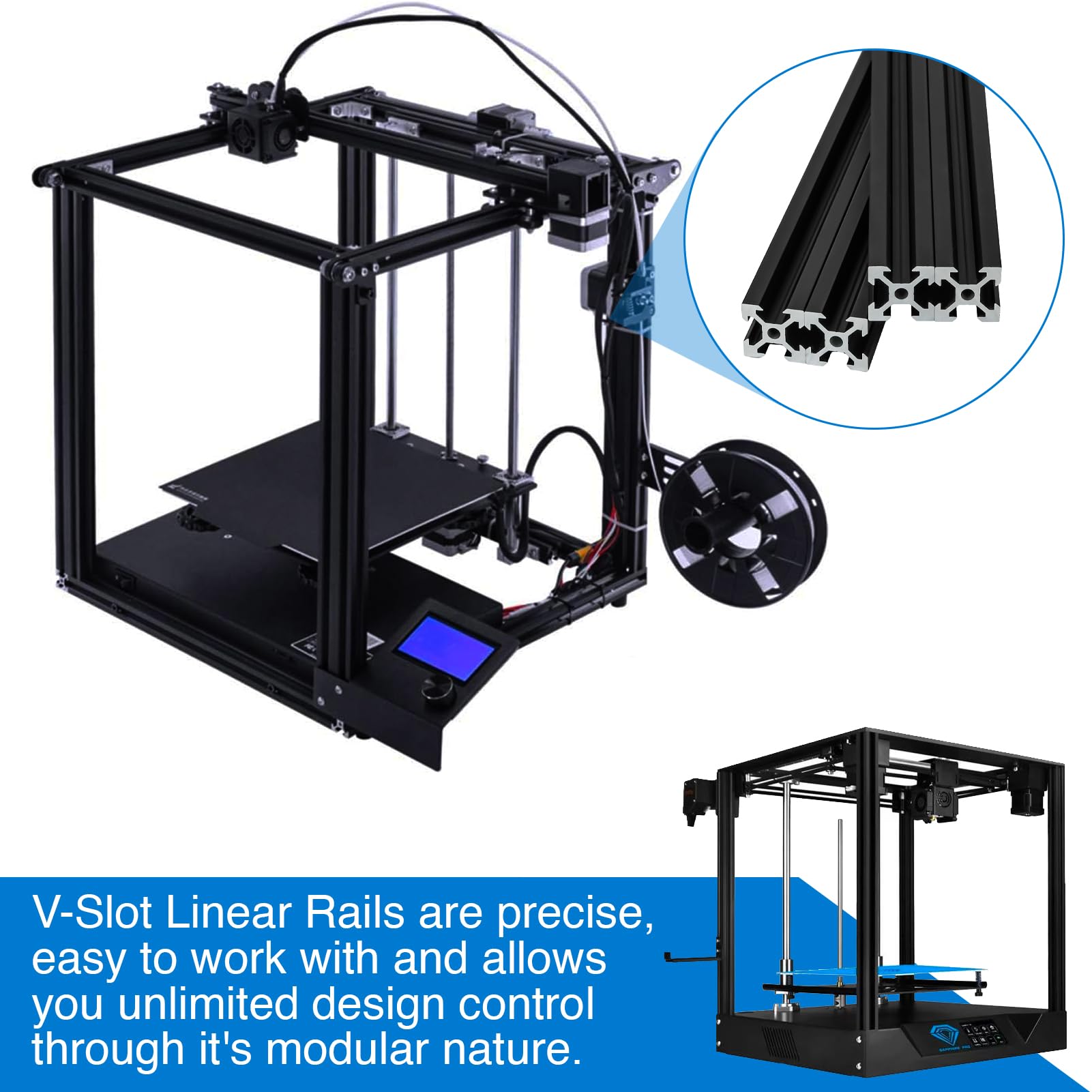 2PCS 2020 V-slot Aluminum Prof - V Slot Aluminum Extrusion recension och pris