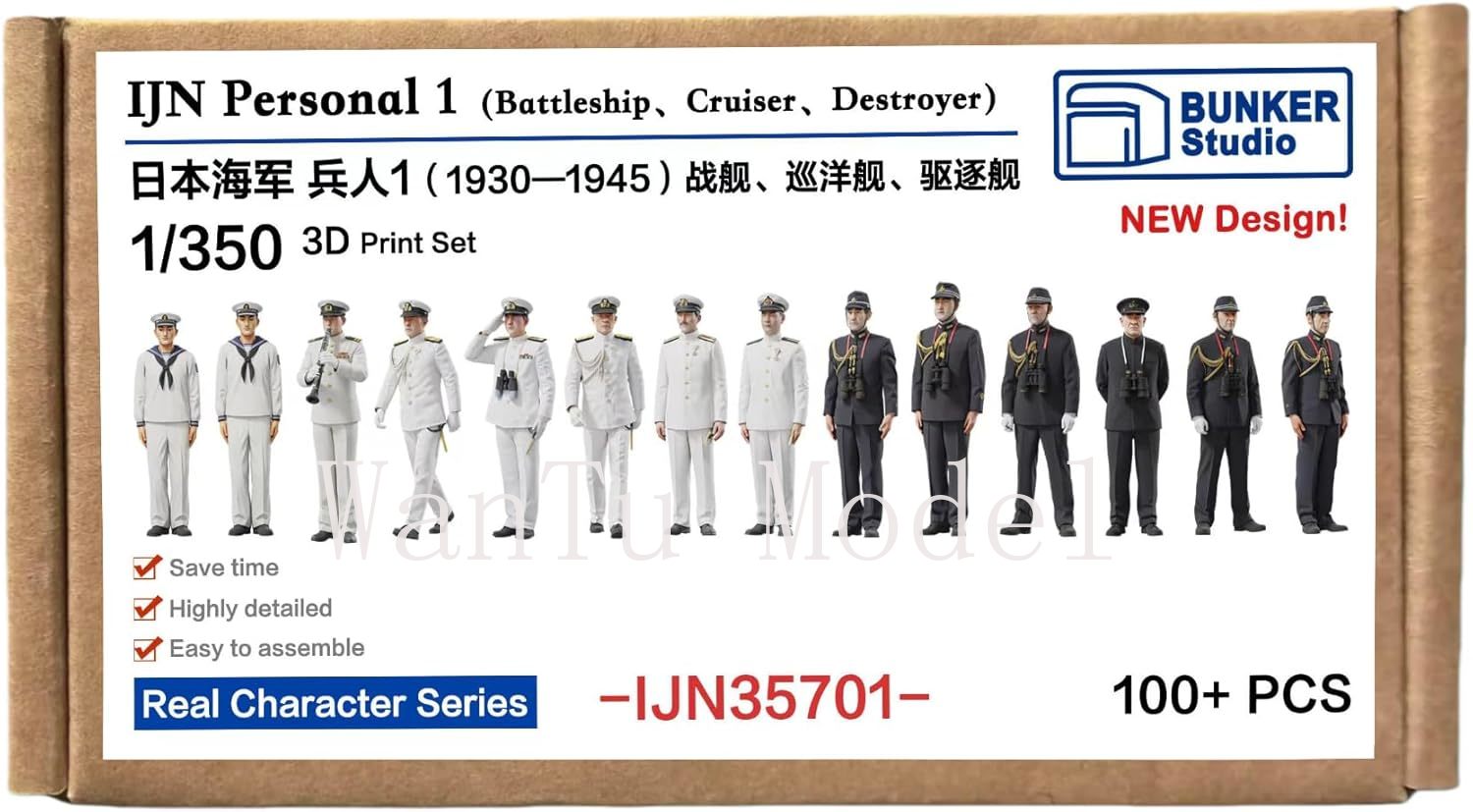 WWII IJN Personal 1/350 Scale  - 3D Printing Liquid recension och pris