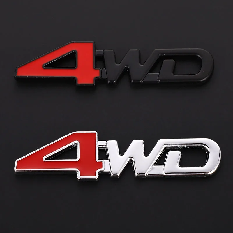 1Pcs Car 3D Metal Stickers 4WD - 3D Printing Online recension och pris