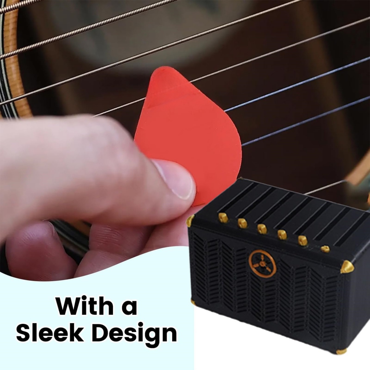 Guitar Pick Holder, 3D Printed - 3D Printing Guitar recension och pris