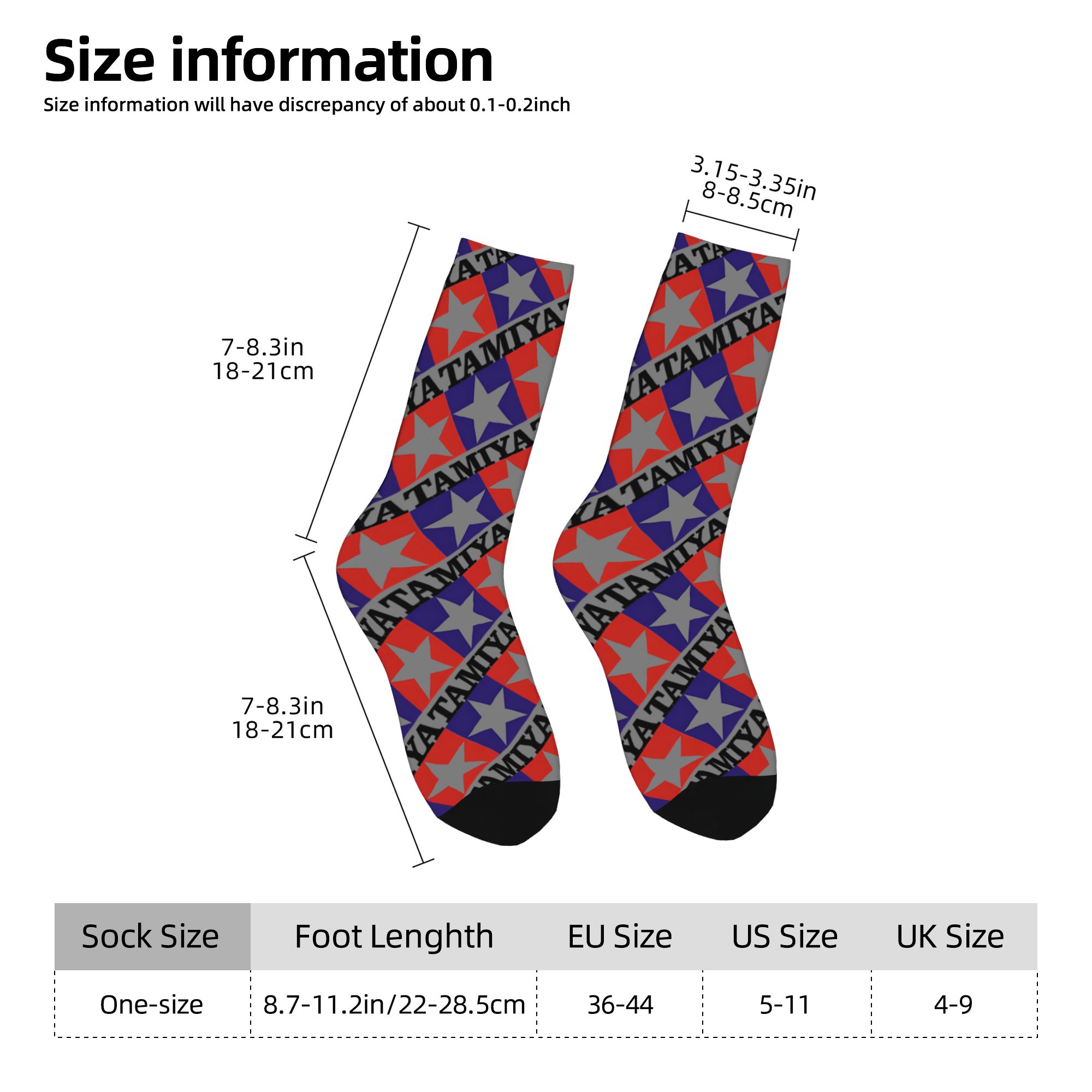 Custom Tamiyas Men's Crew Sock - 3D Printing Logo recension och pris