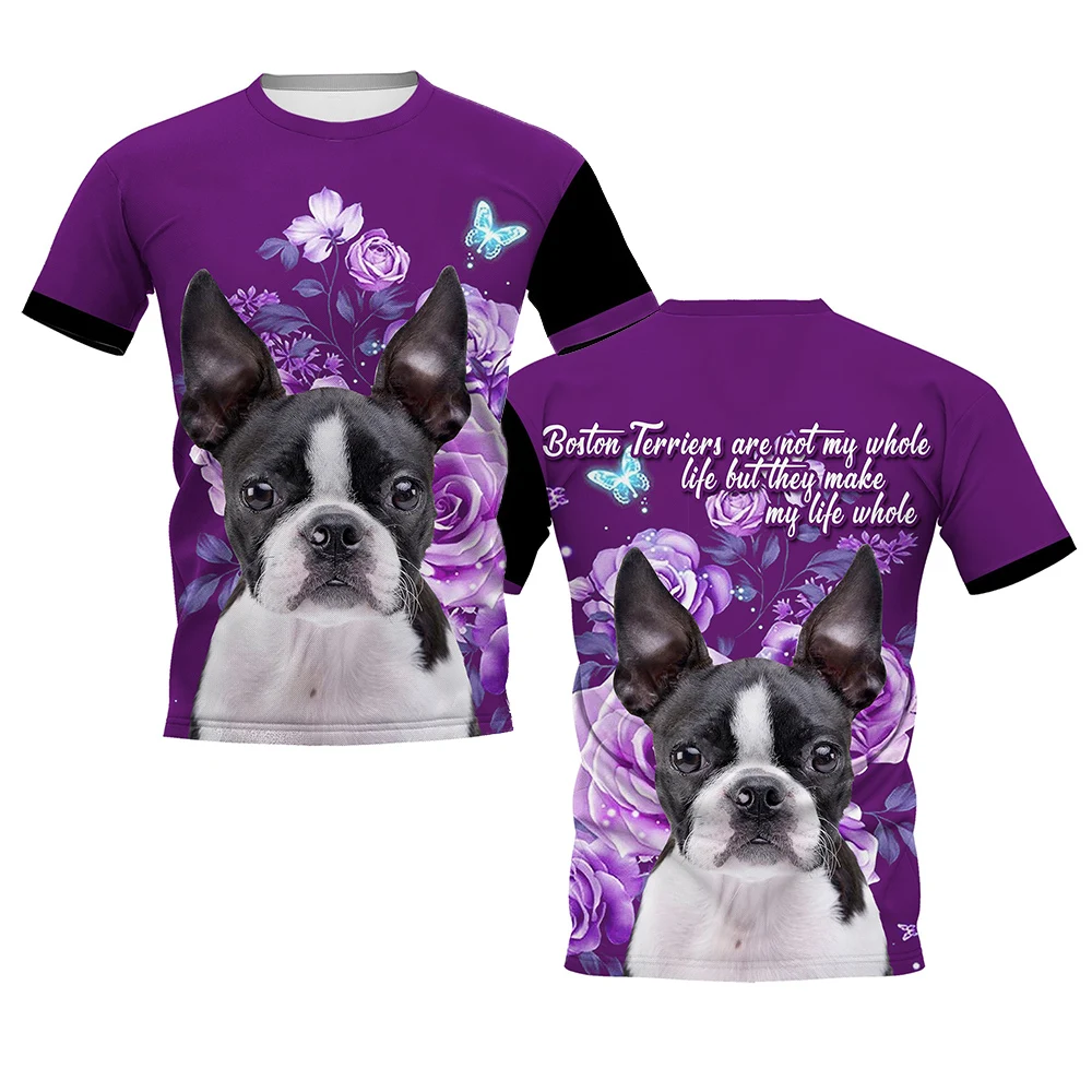 HX  Boston Terrier T-shirts Do - 3D Printing Maket recension och pris